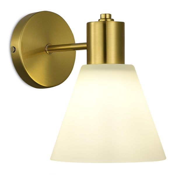 SLE1561-301-01 Светильник настенный Латунь/Белый E27 1*60W ARKI — изображение 2