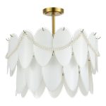 SLE1651-203-09 Светильник подвесной Золотистый/Молочно-Белый E14 9*40W ROOMI — изображение 2