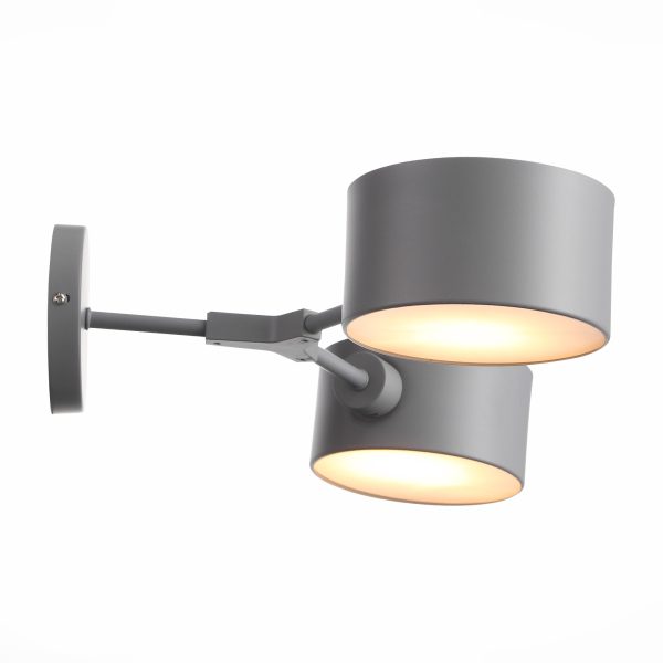 SLE183701-02 Светильник настенный Серый/Серый E14 2*60W GIMENTO — изображение 2
