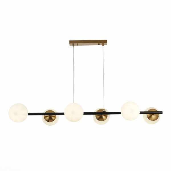 Латунь/Белый E27 6*60W FORLI