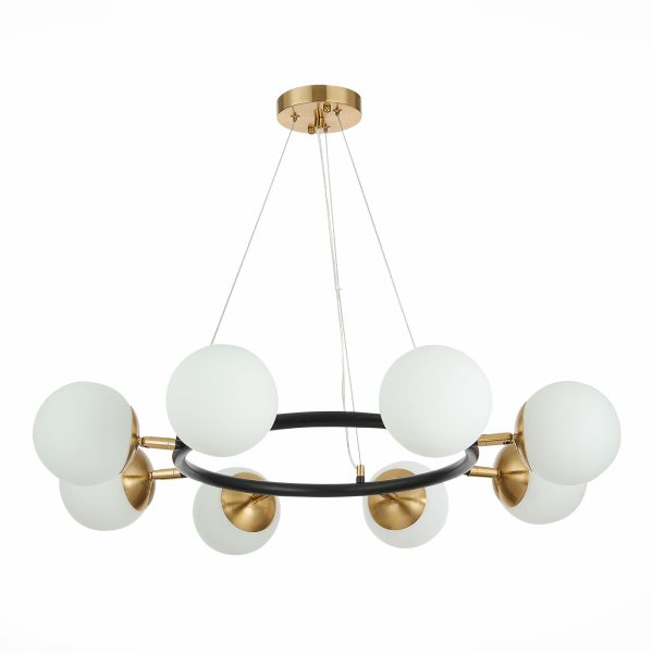 Латунь/Белый E27 8*60W FORLI