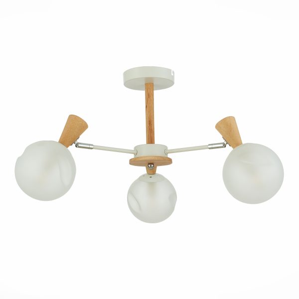 Светлое дерево/Белый E14 3*40W CATANIA