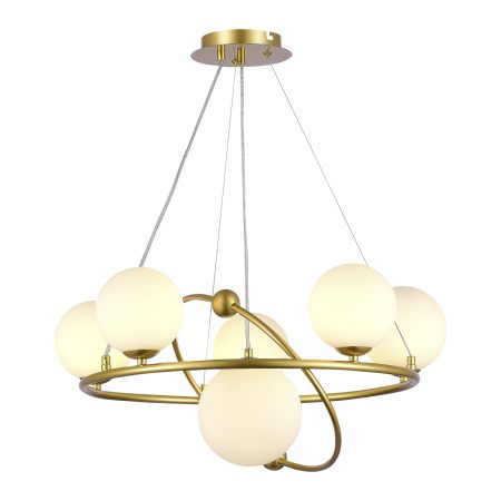 SLE2210-203-06 Светильник подвесной Золотой/Белый G9 6*5W ARTU