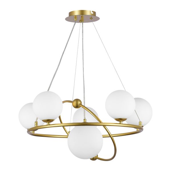 SLE2210-203-06 Светильник подвесной Золотой/Белый G9 6*5W ARTU — изображение 2