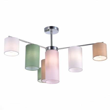 SLE300602-07 Светильник потолочный Хром/Белый