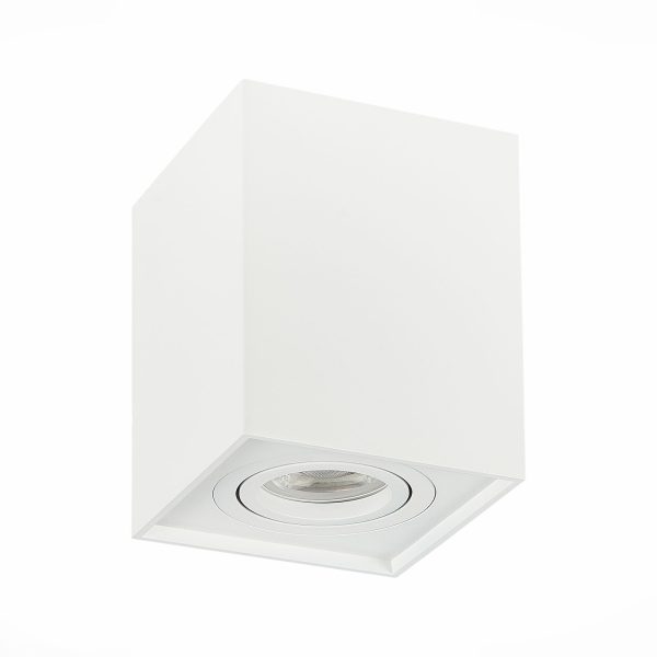 ST109.507.01 Светильник потолочный Белый GU10 1*50W  L100xW100xH123 220V Без ламп Накладные светильники — изображение 2
