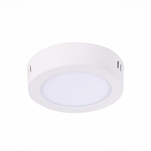 ST112.532.06 Светильник настенно-потолочный Белый LED 1*6W 3000K 330Lm Ra80 120° IP20 D110xH28 90-26 Накладные светильники — изображение 2