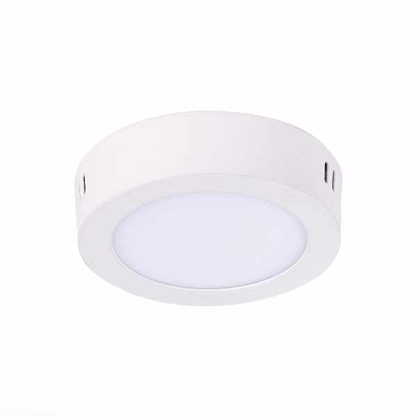 ST112.542.06 Светильник настенно-потолочный Белый LED 1*6W 4000K 370Lm Ra80 120° IP20 D110xH28 90-26 Накладные светильники — изображение 2