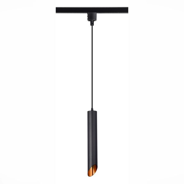 ST152.416.01 Светильник трековый Черный GU10 1*50W IP20 D60xH400 220V Без ламп Однофазная трековая система — изображение 2