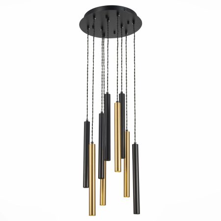 ST153.443.27 Светильник подвесной Черный LED 1*27W 4000K 2 295Lm Ra  IP20 D350xH1 500 180-240V Подвесные светильники