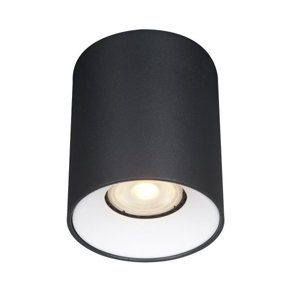 ST167.452.01_01W ST167.452.01 Светильник потолочный Черный GU10 1*50W IP20 D80xH95 220V Без ламп Накладные светильники
