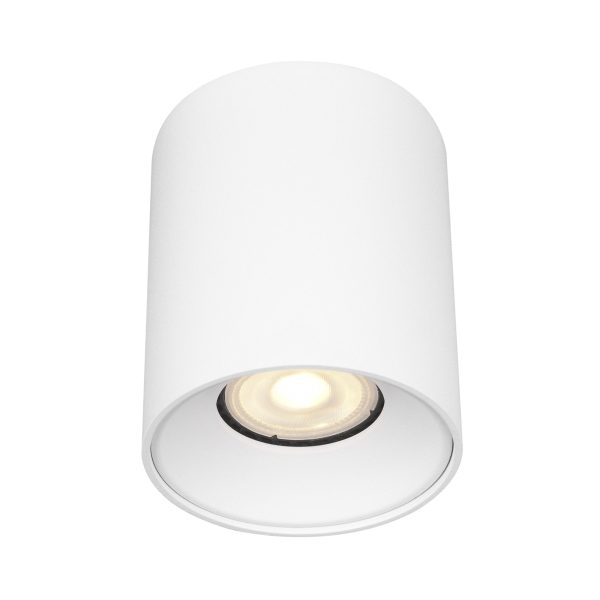 ST167.502.01_01W ST167.502.01 Светильник потолочный Белый GU10 1*50W IP20 D80xH95 220V Без ламп Накладные светильники