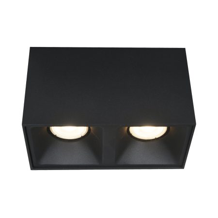 ST168.402.02 Светильник потолочный Черный GU10 2*50W IP20 L82