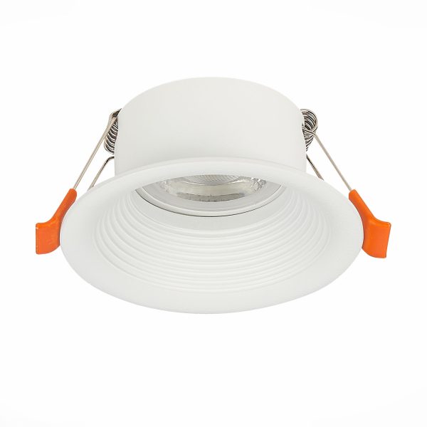 ST202.508.01 Св-к встр. Белый GU10 1*50W  D89xH40 220V Без ламп Встраиваемые светильники — изображение 2