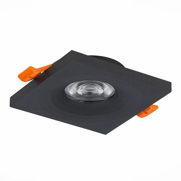 ST205.418.01 Св-к встр. Черный GU10 1*50W  L94xW94xH27 220V Без ламп Встраиваемые светильники — изображение 2