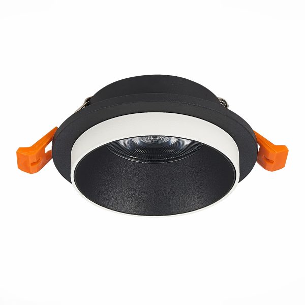 ST206.408.01 Св-к встр. Черный GU10 1*50W  D92xH38 220V Без ламп Встраиваемые светильники — изображение 2