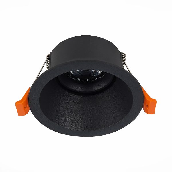 ST207.408.01_02W ST207.408.01 Св-к встр. Черный GU10 1*50W  D103xH52 220V Без ламп Встраиваемые светильники — изображение 2