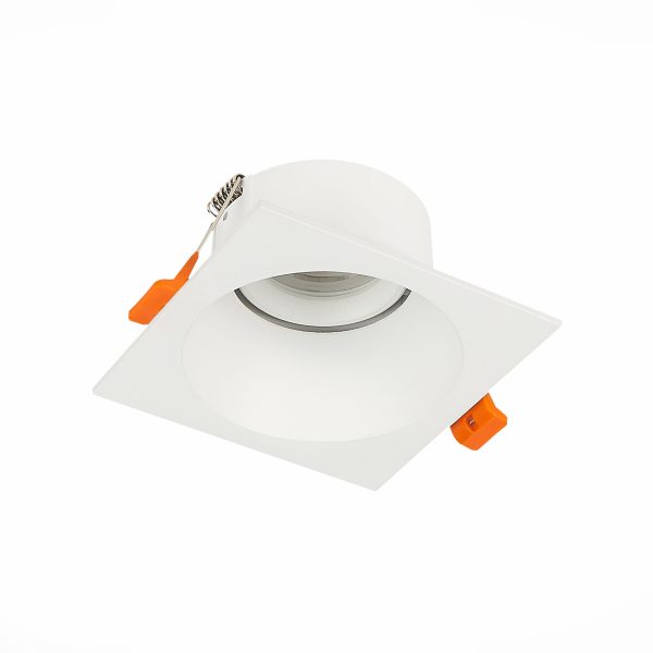 ST207.518.01_02W ST207.518.01 Св-к встр. Белый GU10 1*50W  L103xW103xH52 220V Без ламп Встраиваемые светильники — изображение 2