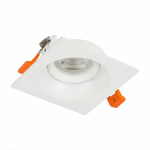 ST208.518.01 Св-к встр. Белый GU10 1*50W  L94xW94xH40 220V Без ламп Встраиваемые светильники — изображение 2