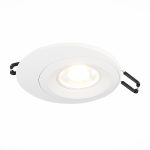 ST216.508.01 Св-к встр. Белый GU10 1*7W IP20 D100xH23 220V Без ламп Встраиваемые светильники — изображение 2