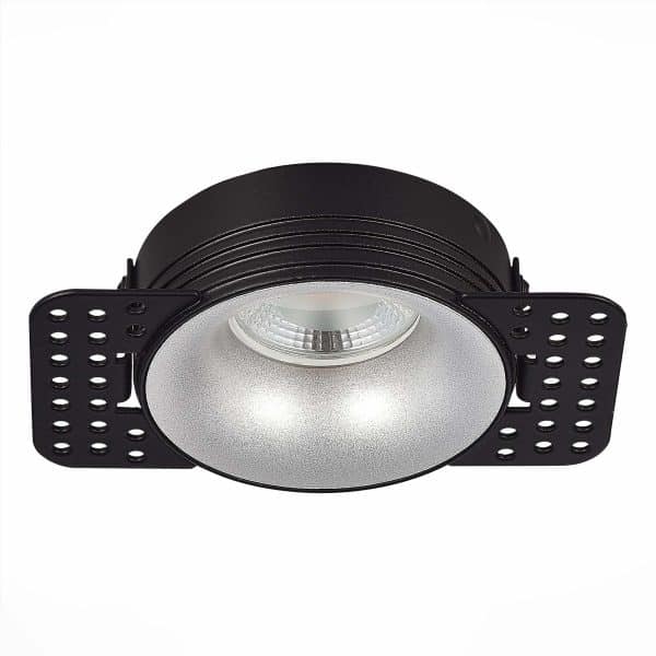 ST218.418.01 Св-к встр. Черный GU10 1*50W  IP20 D78xH30 165-265V Без ламп Встраиваемые светильники — изображение 2
