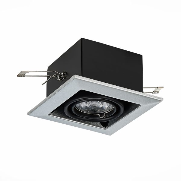 ST250.148.01 Св-к встр. Черный GU10 1*50W  L126xW126xH70 220V Без ламп Встраиваемые светильники — изображение 2