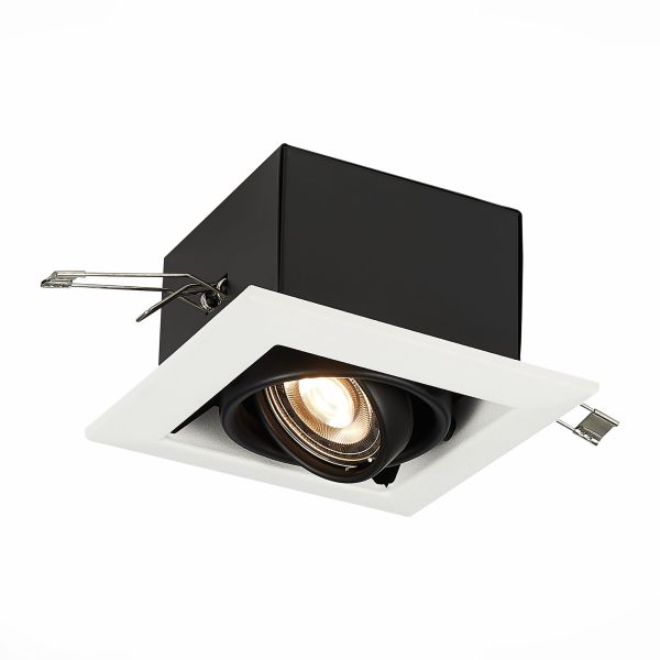 ST250.548.01_01W ST250.548.01 Св-к встр. Черный GU10 1*50W  L126xW126xH70 220V Без ламп Встраиваемые светильники