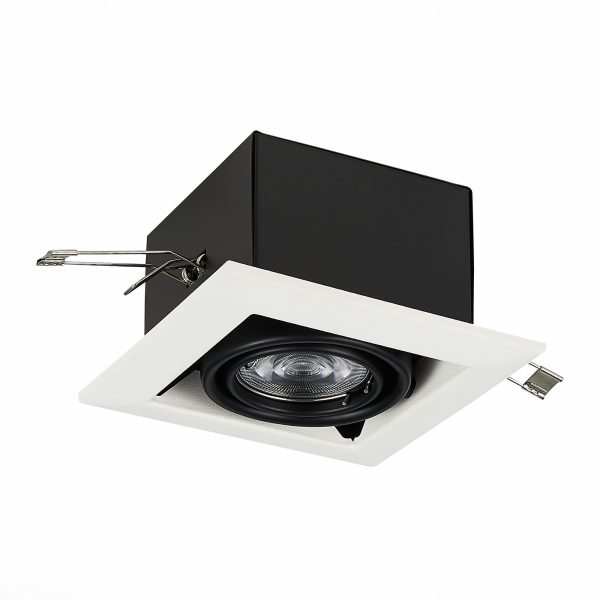ST250.548.01_02W ST250.548.01 Св-к встр. Черный GU10 1*50W  L126xW126xH70 220V Без ламп Встраиваемые светильники — изображение 2