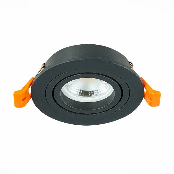 ST251.418.01 Св-к встр. Черный GU10 1*50W  IP20 L90xW90xH27 220V Без ламп Встраиваемые светильники — изображение 2