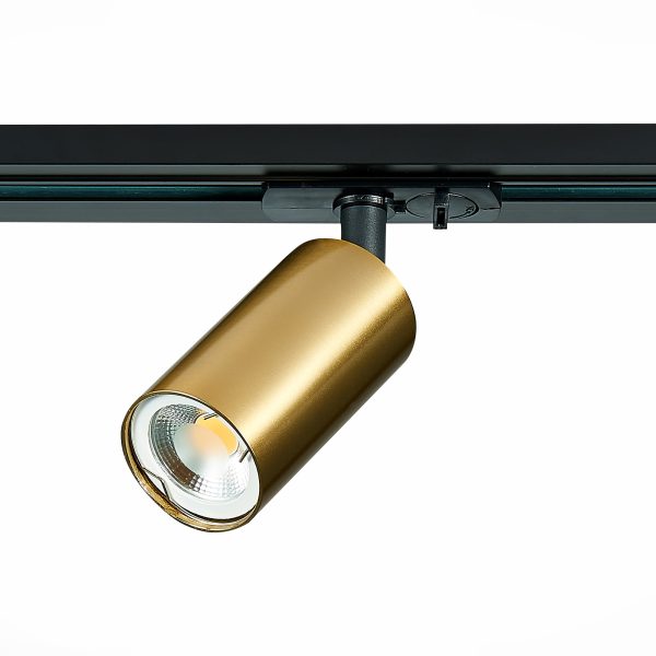 ST300.206.01 Св-к трек. Золотистый GU10 1*50W  IP20 L100xW54xH142 220V Без ламп Однофазная трековая система — изображение 2