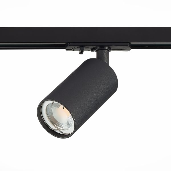 ST300.406.01 Св-к трек. Черный GU10 1*50W  IP20 L100xW54xH142 220V Без ламп Однофазная трековая система — изображение 2