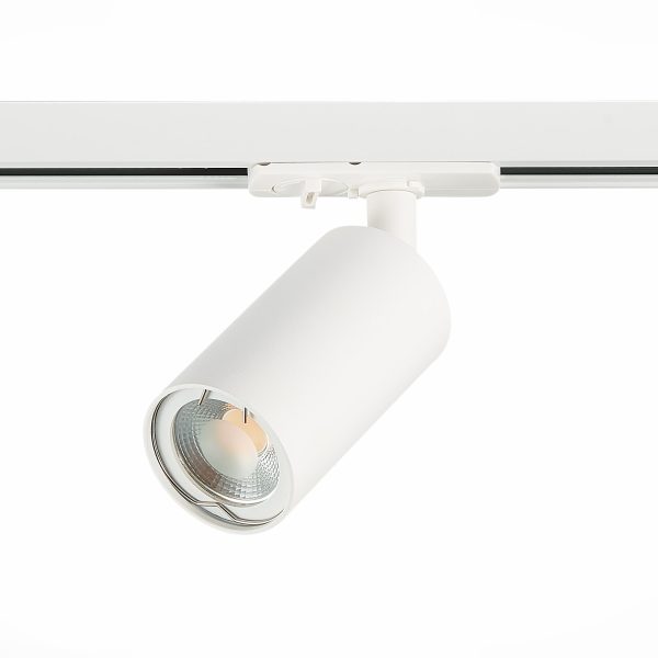 ST300.506.01 Св-к трек. Белый GU10 1*50W  IP20 L100xW54xH142 220V Без ламп Однофазная трековая система — изображение 2
