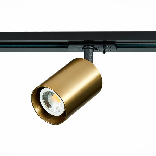 ST302.206.01 Св-к трек. Золотистый GU10 1*50W  IP20 L100xW70xH172 220V Без ламп Однофазная трековая система — изображение 2