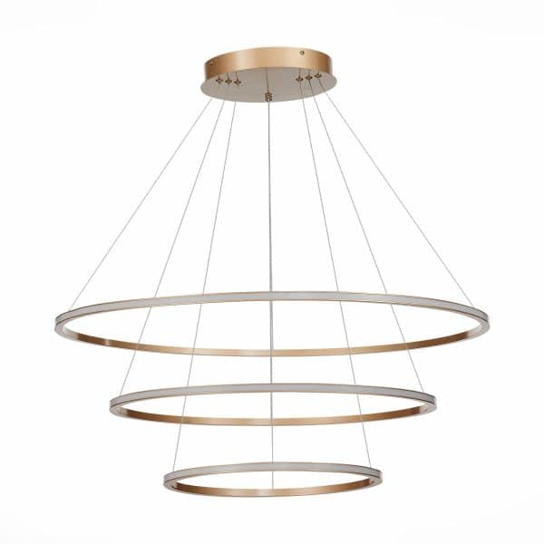 ST604.243.114 Светильник подвесной ST-Luce Золотистый/Белый LED 1*114W 4000K Подвесные светильники — изображение 2