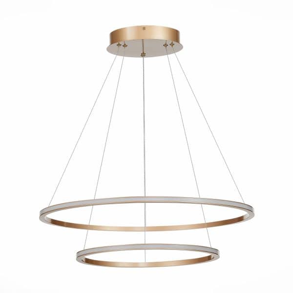 ST604.243.56 Светильник подвесной ST-Luce Золотистый/Белый LED 1*56W 4000K Подвесные светильники — изображение 2