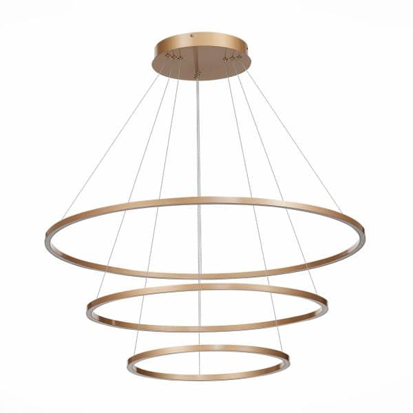 ST605.243.114 Светильник подвесной ST-Luce Золотистый/Белый LED 1*114W 4000K Подвесные светильники — изображение 2