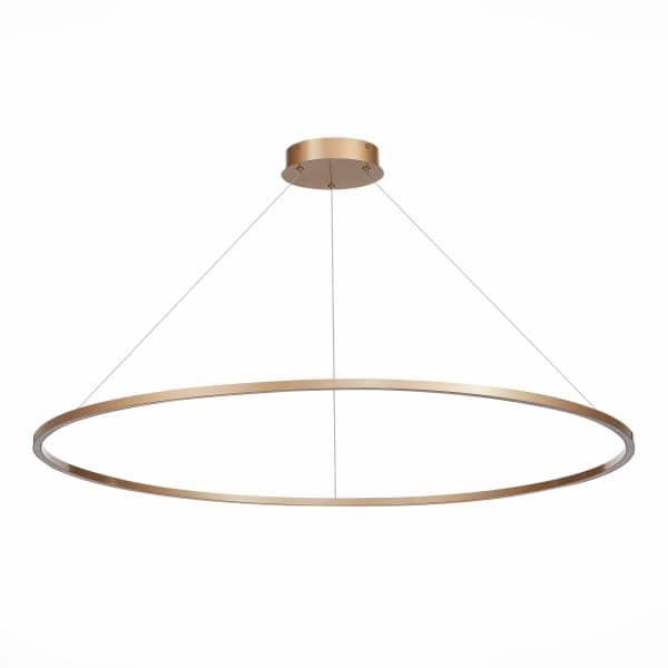 ST605.243.57 Светильник подвесной ST-Luce Золотистый/Белый LED 1*57W 4000K Подвесные светильники — изображение 2