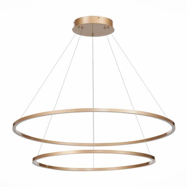 ST605.243.91 Светильник подвесной ST-Luce Золотистый/Белый LED 1*91W 4000K Подвесные светильники — изображение 2