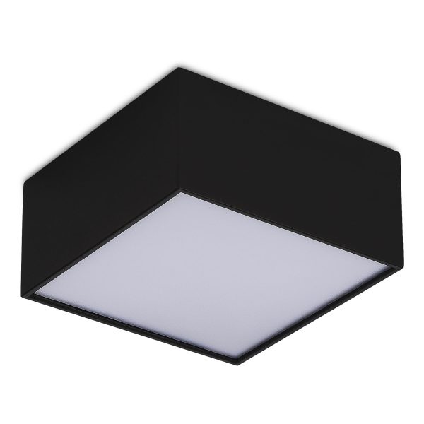 ST608.442.12 Светильник потолочный Черный LED 1*12W 4000K 1 080Lm Ra>90 120° IP20 L120xW120xH55 180- Накладные светильники — изображение 2