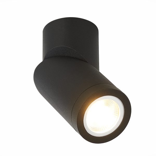 ST650.402.01_01W ST650.402.01 Светильник потолочный Черный GU10 1*50W IP20 D62xH151 180-240V Без ламп Накладные светильники