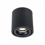 ST652.442.12 Светильник потолочный Черный LED 1*12W 4000K 1 000Lm Ra>90 36° IP20 D100xH105 170-240V Накладные светильники — изображение 2