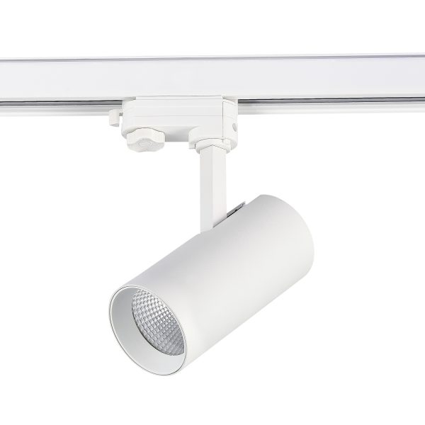 ST661.536.20_02W ST661.536.20 Св-к трек. Белый LED 1*20W 3000K 1 600Lm Ra>90 38° IP20 L150xW70xH202 165-265V Трехфазная трековая система