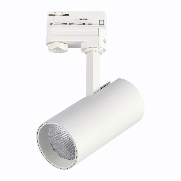 ST661.536.20_03W ST661.536.20 Св-к трек. Белый LED 1*20W 3000K 1 600Lm Ra>90 38° IP20 L150xW70xH202 165-265V Трехфазная трековая система — изображение 2