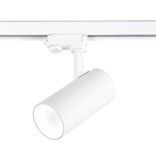 ST661.546.30_01W ST661.546.30 Св-к трек. Белый LED 1*30W 4000K 2 400Lm Ra>90 38° IP20 L170xW80xH245 165-265V Трехфазная трековая система