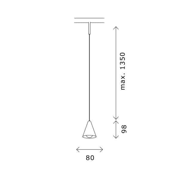 ST689.446.05 Магнитный трековый светильник Черный LED 1*5W 4000K Lm Ra>90 40° IP20 D80xH98 24V SUPER5 — изображение 2