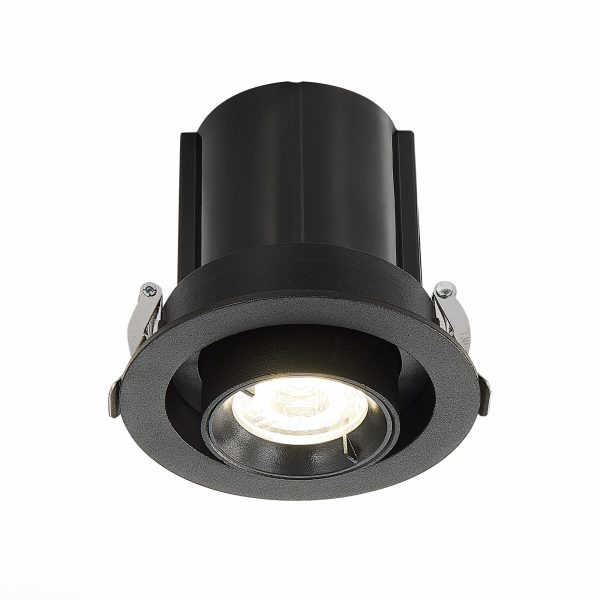 ST702.348.12_02W ST702.348.12 Св-к встр. Черный LED 1*12W 4000K 900Lm Ra80 24° IP20 D90xH92 180-240V Встраиваемые светильники — изображение 2