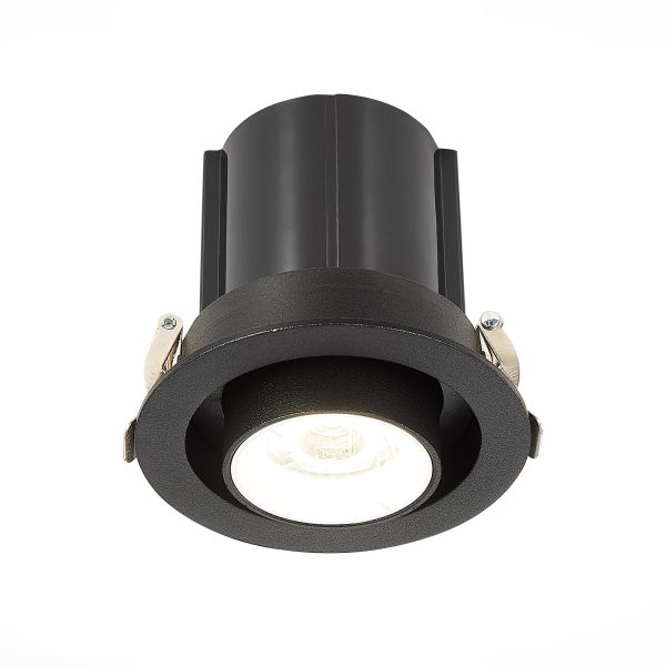 ST702.438.12_02W ST702.438.12 Св-к встр. Черный LED 1*12W 3000K 900Lm Ra80 24° IP20 D90xH92 180-240V Встраиваемые светильники — изображение 2