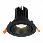 ST705.448.10 Св-к встр. Черный LED 1*10W 4000K 750Lm Ra>90 38° IP20 D102xH85 170-240V Встраиваемые светильники