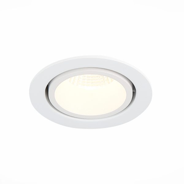 ST705.538.10 Св-к встр. Белый LED 1*10W 3000K 750Lm Ra>90 38° IP20 D102xH85 170-240V Встраиваемые светильники — изображение 2