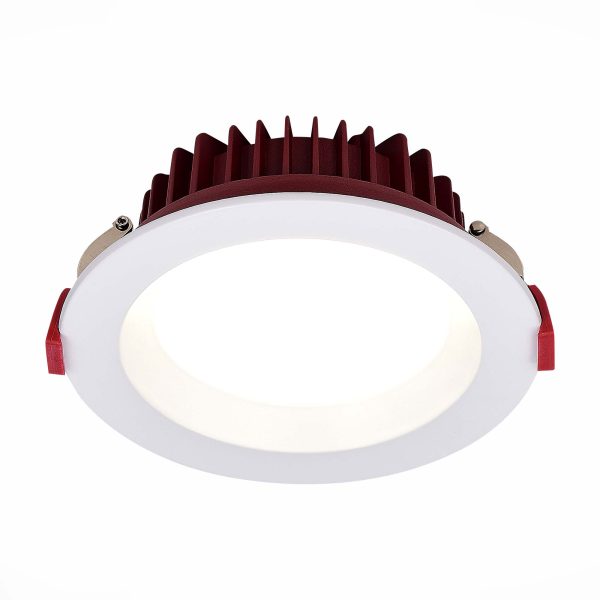 ST752.538.07_01W ST752.538.07 Св-к встр. Белый LED 1*7W 3000K 560Lm Ra80 100° IP44 D115xH47 100-240VV Встраиваемые светильники